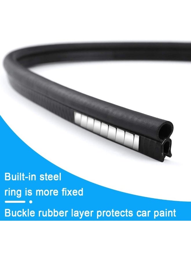 Storystore Storystore Car Door Rubber Seal Strip, Fits 1/16" Edge, Trim Seal with Top Bulb for Cars, Boats, RVs, Trucks, and Home Applications, Automotive Weather Striping (10Ft) - Image 5