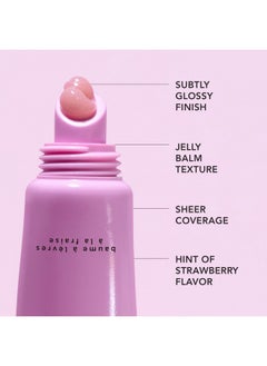 HERBIVORE Dream Jelly Multioil Lip Balm For Hydration + Plumping With Linoleic Acid Shea Butter And Vegan Waxes Plantbased Vegan Crueltyfree (Strawberry) 12 G / 0.42 Oz  - Image 3