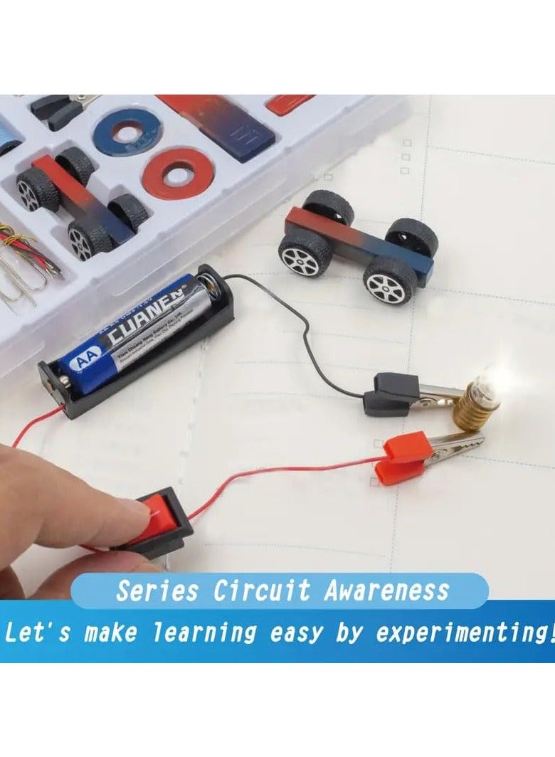 كرافت ماجيك مجموعة الدوائر الكهربائية STEM للأطفال - البناء باستخدام المغناطيس والمروحة ، تعلم العلوم والهندسة - لعبة ممتعة وتعليمية - Image 3