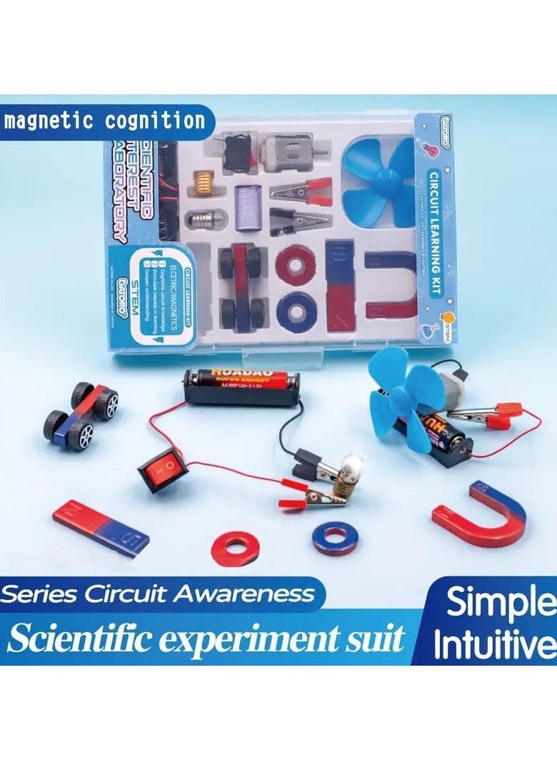كرافت ماجيك مجموعة الدوائر الكهربائية STEM للأطفال - البناء باستخدام المغناطيس والمروحة ، تعلم العلوم والهندسة - لعبة ممتعة وتعليمية - Image 4