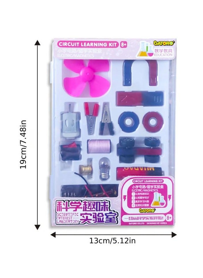 كرافت ماجيك مجموعة الدوائر الكهربائية STEM للأطفال - البناء باستخدام المغناطيس والمروحة ، تعلم العلوم والهندسة - لعبة ممتعة وتعليمية - Image 5