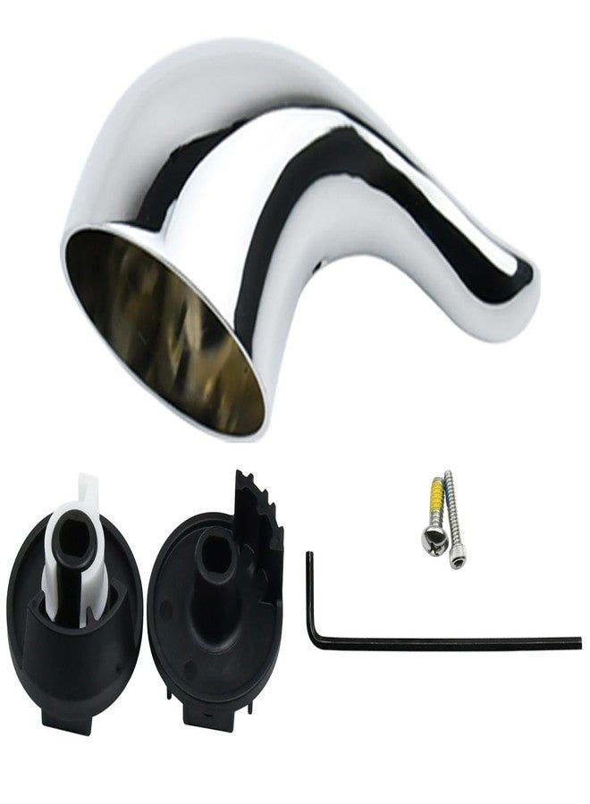 SHLLKTTRY Replacement for 100657 Moen Tub/Shower Lever Handle,Compatible with Moen Posi-Temp Valve Systems,Compatible with Moentrol Valve,Single Handle Faucets for Adjust Water Volume and Temperature ,Chrome - Image 1