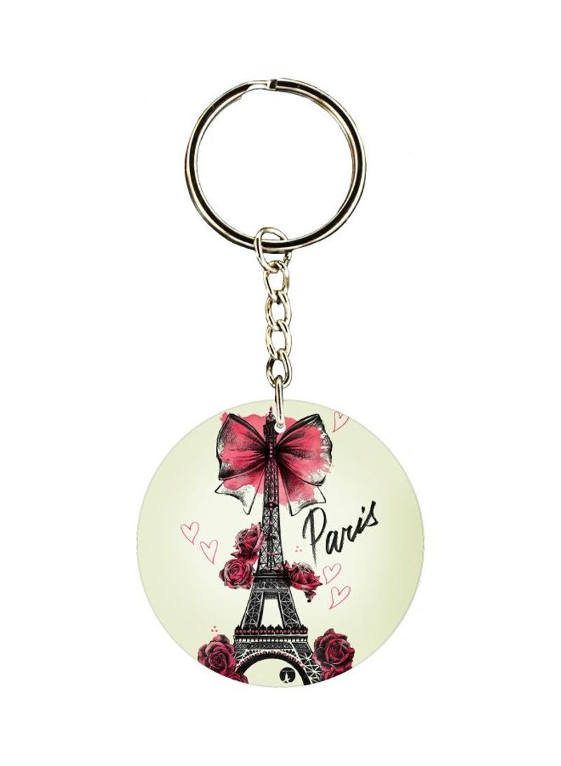 RKN Eiffel Tower Printed  Keychain