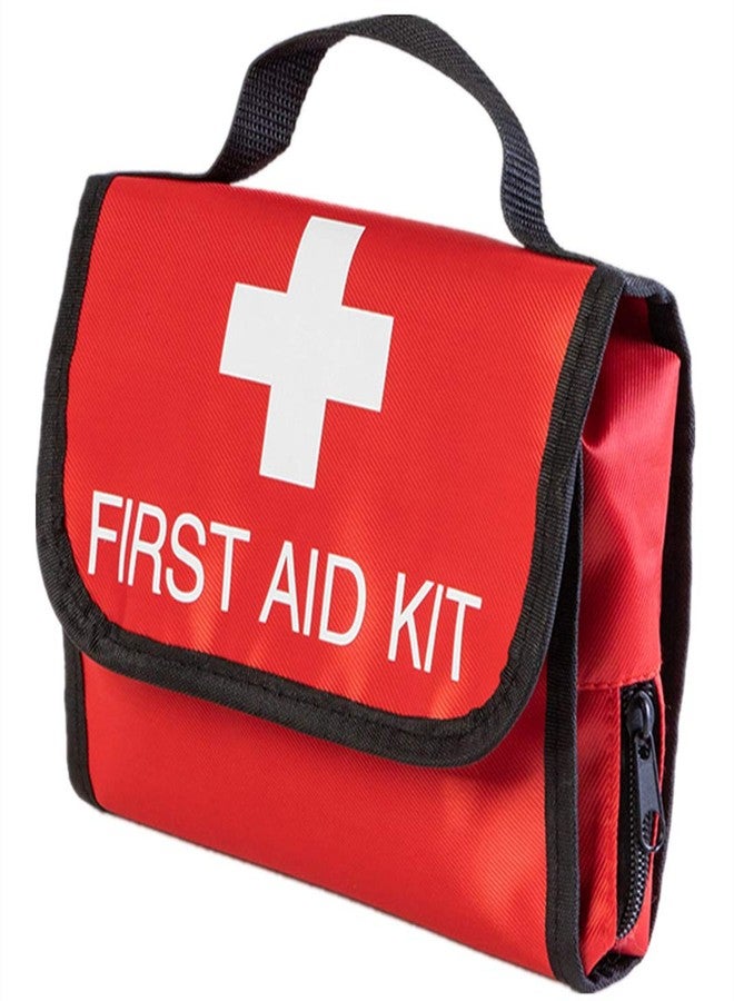 PAXLAMB First Aid Bag First Aid Kit Empty Medical Storage Bag Red Trauma Bag for Emergency First Aid Kits Car Workshop Cycling Outdoors (Red Folding)