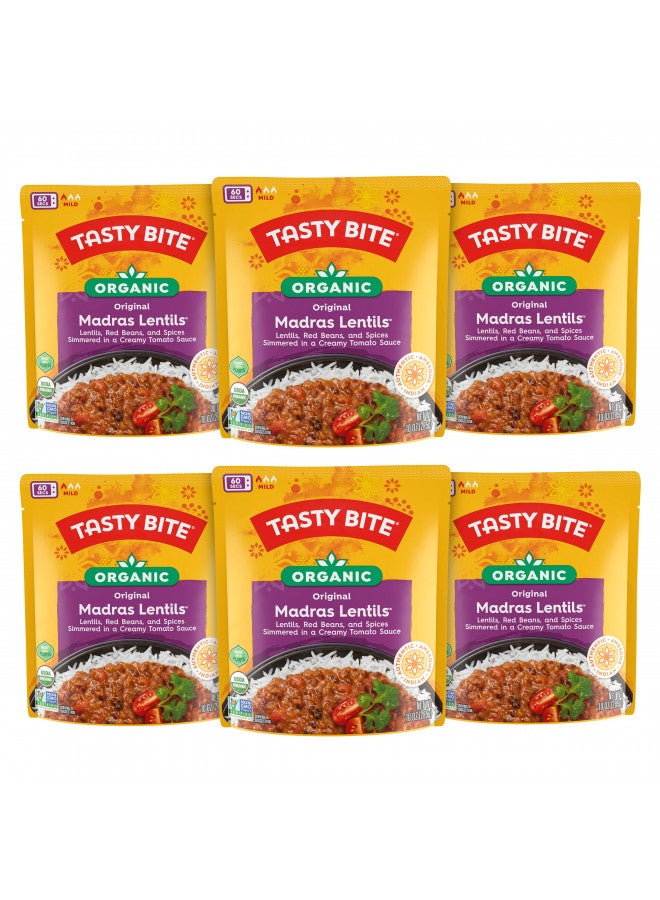 Tasty Bite Organic Madras Lentils, 10 Ounce, Pack of 6, Ready to Eat, Microwavable Entree, Vegetarian - Image 2