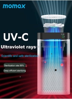 Momax AP10 Portable UV-C Air Purifier 10000 mAh For Home /Office White  - Image 1