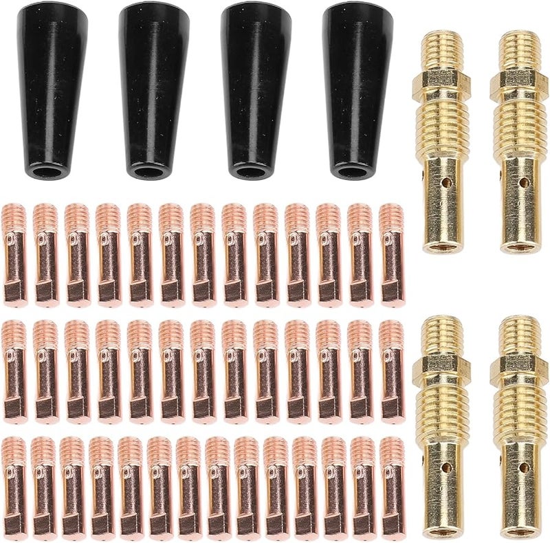 48 قطعة مجموعة فوهات اللحام بدون غاز 0.030 بوصة لجهاز ماجنوم 100L للحام MIG - Image 1