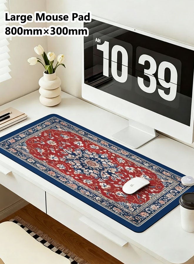 Large Desk Mouse Pad, Waterproof Gaming Mouse Pad, Gaming Mouse Pad, Keyboard Mousemat, Non-Slip Desk Mat, Thick Rubber Desk Pad Mouse Pad, Suitable for Gaming, Office, and Home Use 800 x 300 x 3mm - Image 1