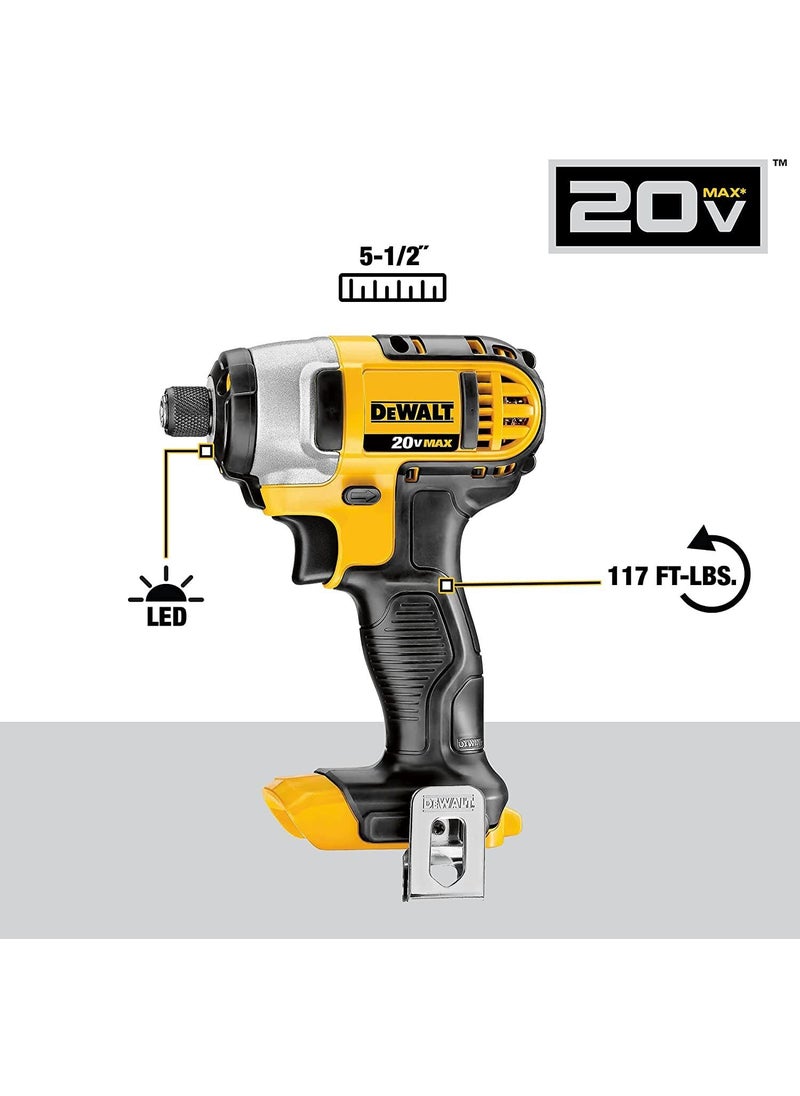DEWALT DEWALT 20V MAX Cordless Drill and Impact Driver, Power Tool Combo Kit with 2 Batteries and Charger (DCK240C2)  - Image 4