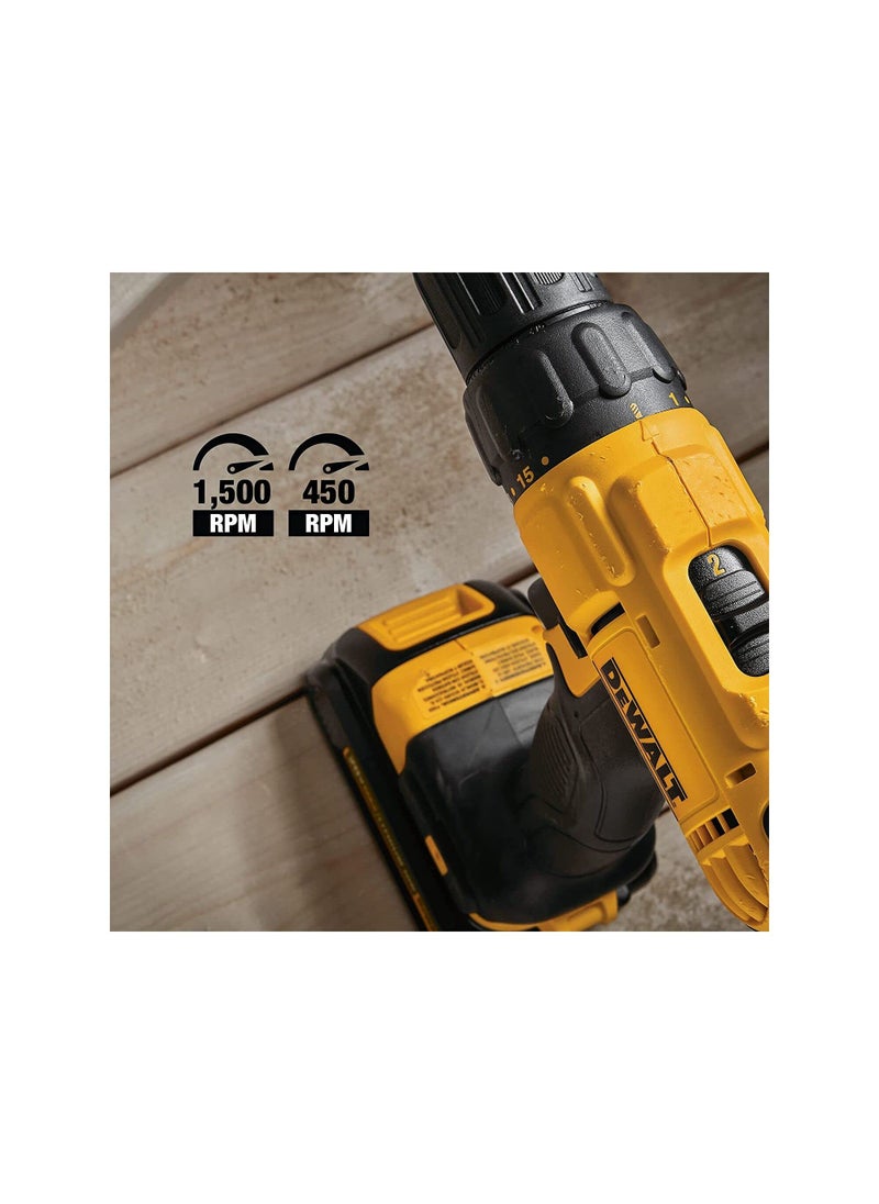 DEWALT DEWALT 20V MAX Cordless Drill and Impact Driver, Power Tool Combo Kit with 2 Batteries and Charger (DCK240C2)  - Image 5