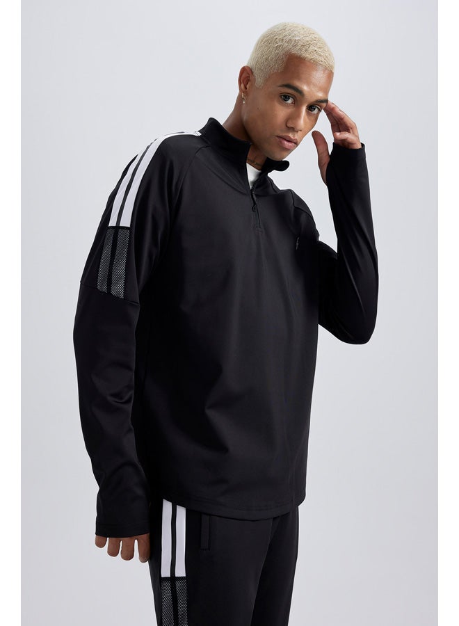 DeFacto Man Slim Fit High Neck Long Sleeve Sweatshirt - Image 2