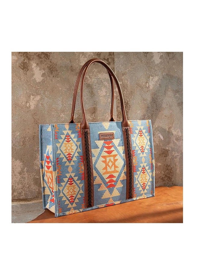 Wrangler Aztec Tote Bag for Women Boho Shoulder Purses and Handbags - Image 2