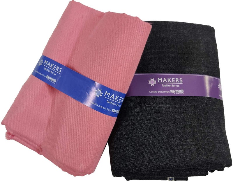 Raymond Fabrics Makers Men's Unstitched Poly Cotton Printed Shirt and Trouser Fabric Set - Gift Pack (Multicolour_Free Size) - Image 2