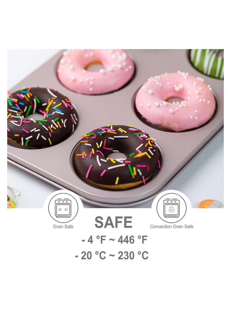 chefmade Donut Mold Cake Pan 6 Cavity Non Stick Ring Doughnut Bakeware - Image 5