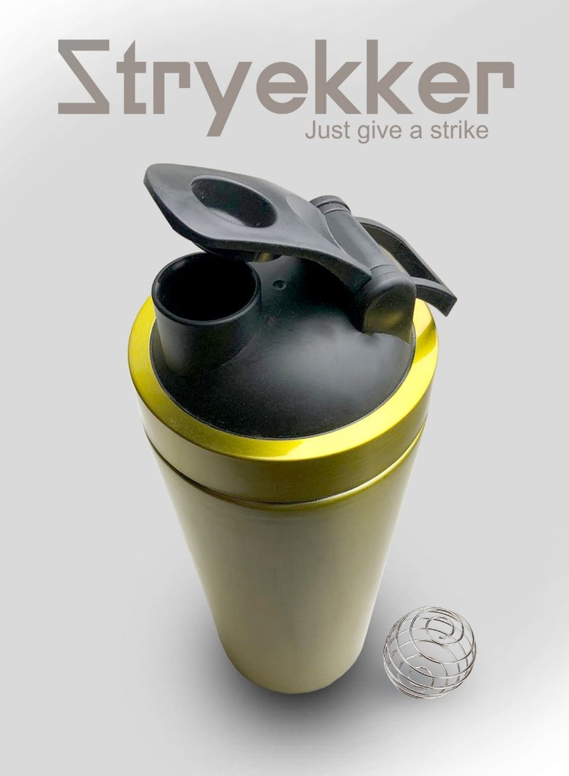 Stryekker Elite Gold Steel Shaker Bottle – For Bold, Stylish Gains - Image 2
