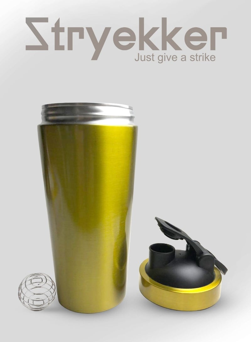 Stryekker Elite Gold Steel Shaker Bottle – For Bold, Stylish Gains - Image 5