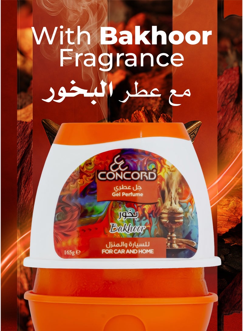 CONCORD- Gel Air Freshener, Bakhoor Fragrance for Car and Home | Multiple Usage Areas, Odor Eliminator, Last Up To 30 Days | Made in Malaysia, 165g | LIMITED TIME OFFER- Pack of 2 (One Fragrance as Shown + One with Random Fragrance) - Image 3