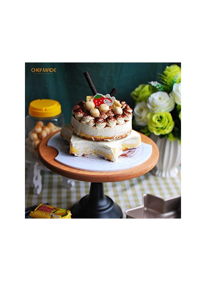 صينية كيك على شكل نجمة، سطح ماسي غير لاصق مقاس 8 بوصة، أدوات خبز ولحم للفرن والخبز الفوري (ذهبي شامبانيا) - Image 4