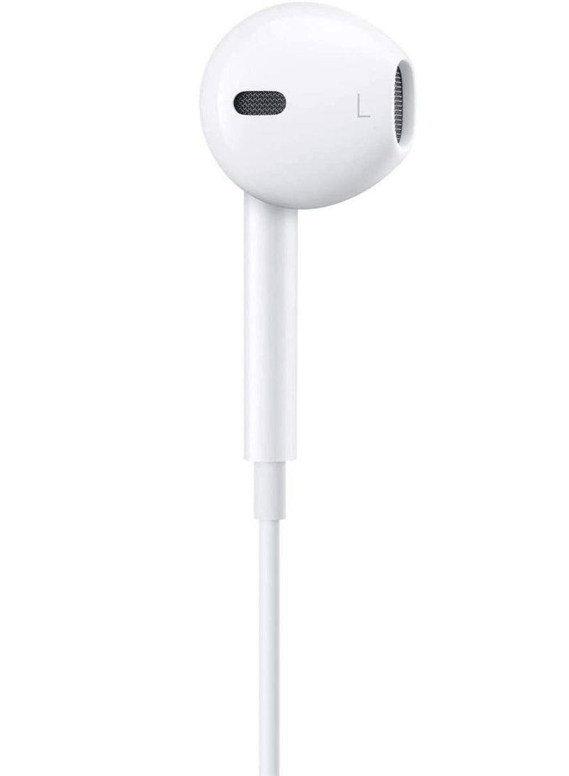 High Quality Sound Immersive Earphone, 3.5mm Plug 1.2m wire in-Ear Design with Microphone (White) - Image 3