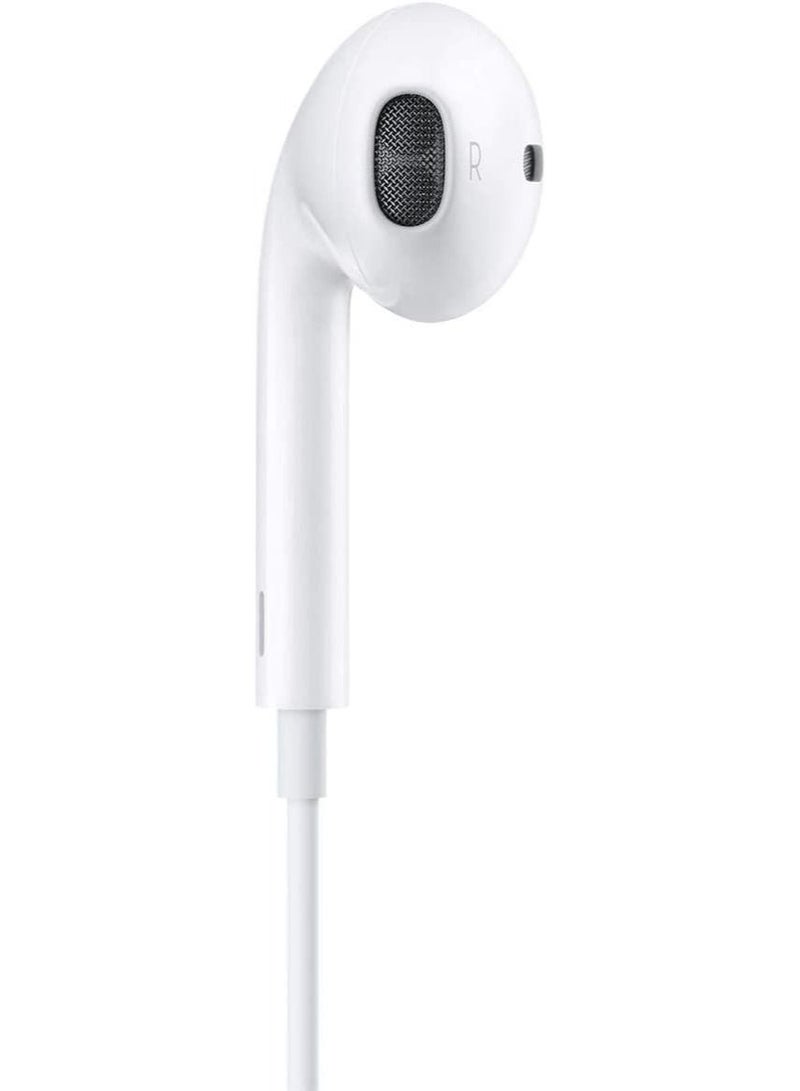 High Quality Sound Immersive Earphone, 3.5mm Plug 1.2m wire in-Ear Design with Microphone (White) - Image 2