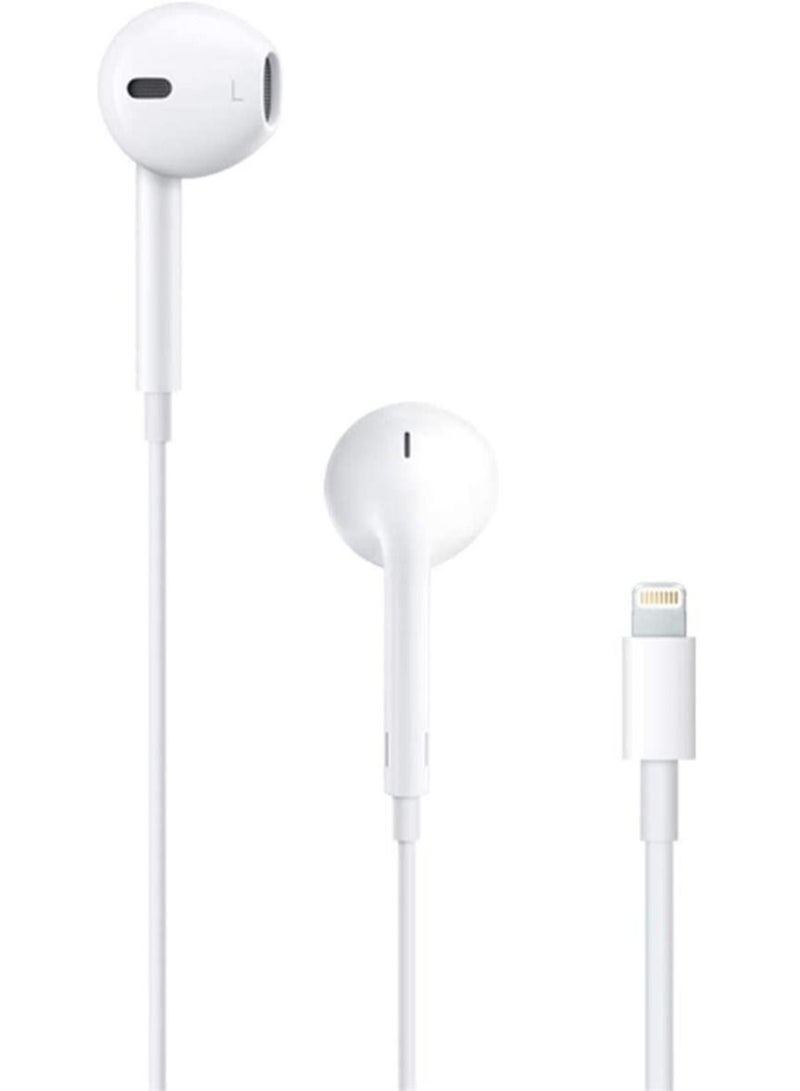 High Quality Sound Immersive Earphone, 3.5mm Plug 1.2m wire in-Ear Design with Microphone (White) - Image 1