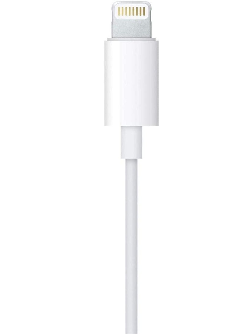 High Quality Sound Immersive Earphone, 3.5mm Plug 1.2m wire in-Ear Design with Microphone (White) - Image 5