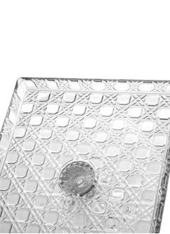 Elegant A Multi-Use Glass Serving Dish With A Base For Sweets And Fruits, Size 31X26X11.5 Cm  - Image 2