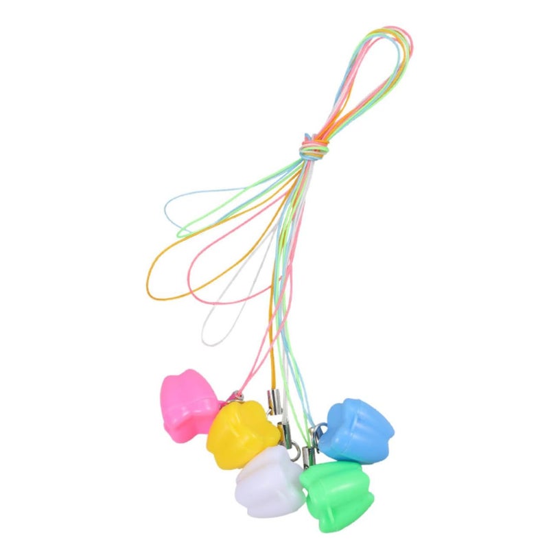10 Pcs Tooth Necklace Storage Box Shower Favor For Boys Girls Pink - Image 2