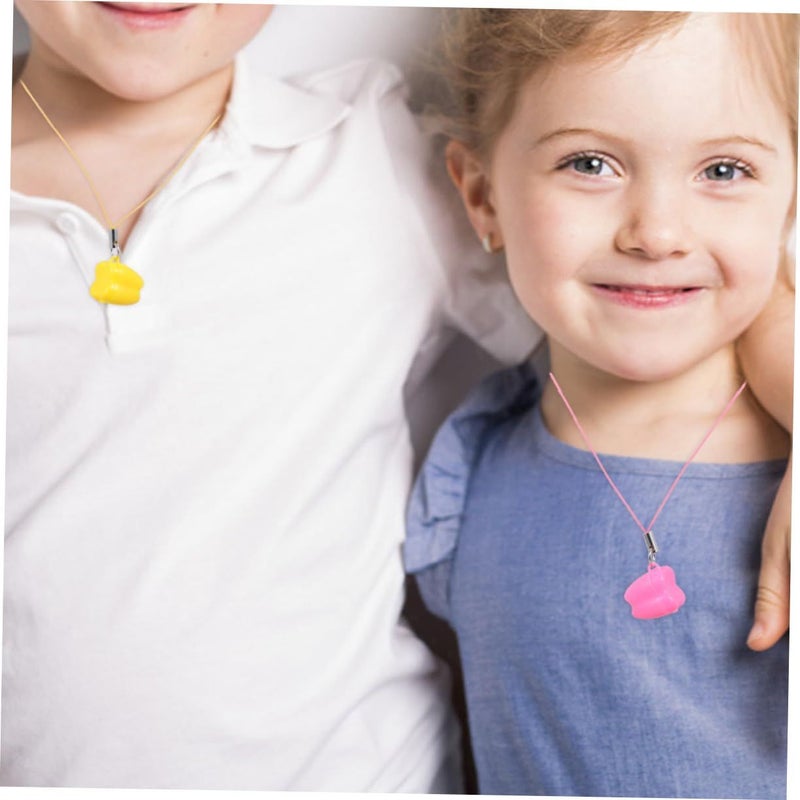 10 Pcs Tooth Necklace Storage Box Shower Favor For Boys Girls Pink - Image 3