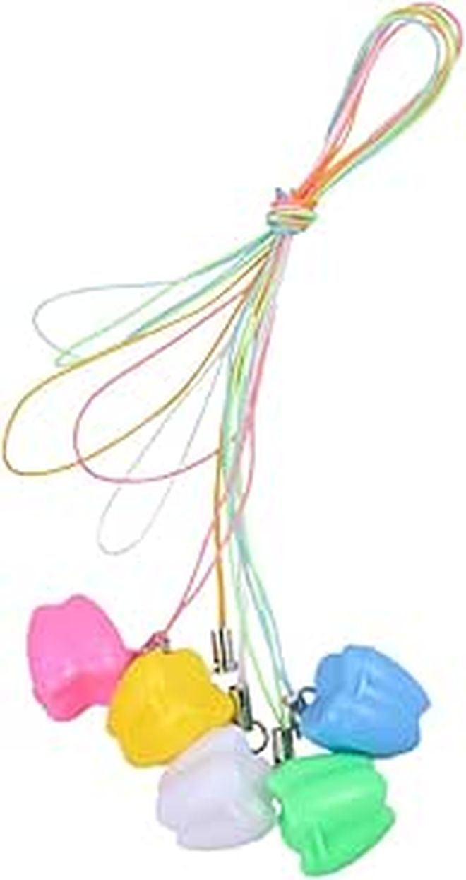 10 Pcs Tooth Necklace Storage Box Shower Favor For Boys Girls Pink - Image 1