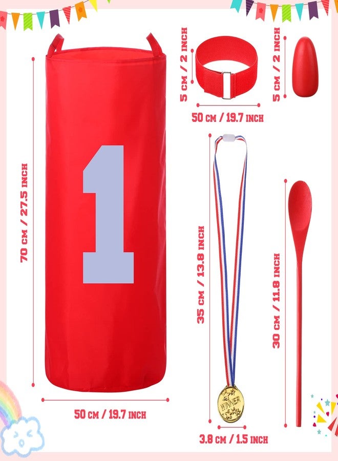 Yunsailing 40 Packs Outdoor Games Potato Sack Race Bags for Kids and Adults, with 3 Legged Race Bands, Egg and Spoon Race Backyard Field Day Birthday Party Games Outdoor Carnival Lawn Games Kids and Family - Image 2