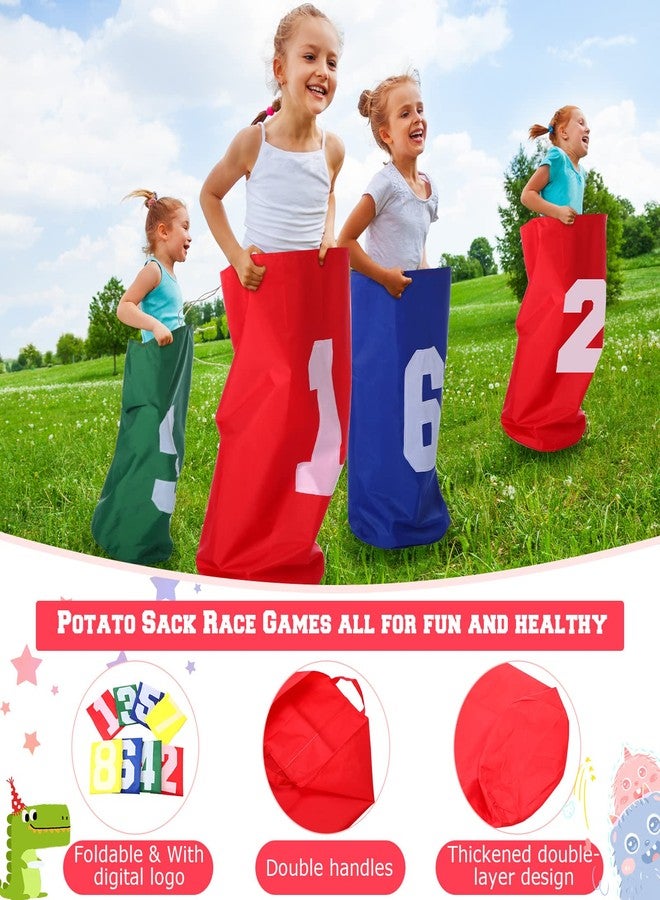 Yunsailing 40 Packs Outdoor Games Potato Sack Race Bags for Kids and Adults, with 3 Legged Race Bands, Egg and Spoon Race Backyard Field Day Birthday Party Games Outdoor Carnival Lawn Games Kids and Family - Image 4
