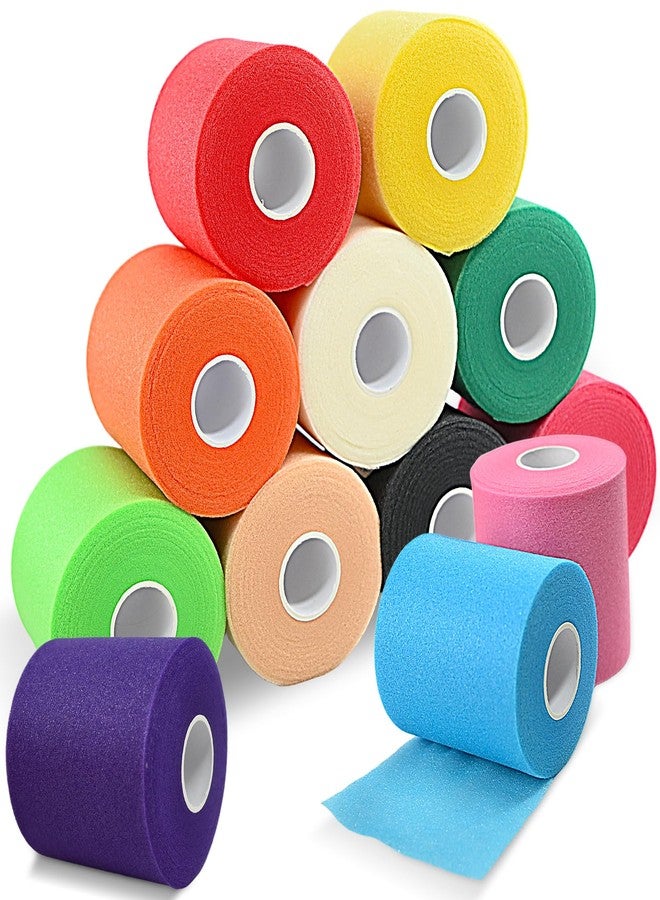 ddseexhe12 Pcs Pre Wrap Tape,2.75 Inch X 360 Yards (30 Yard Per Roll) Pre Wrap Foam Underwrap Sports Pre-Wrap Tape,Pre Wrap Athletic Tape for Sports,Ankles,Hands and Knees,Water-Resistant,(12 Colors) - Image 1