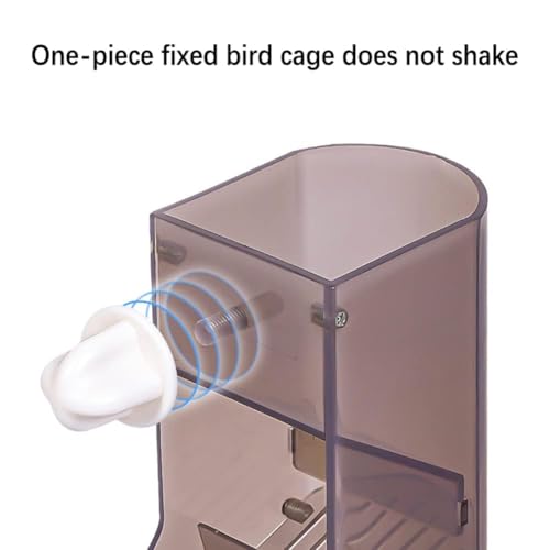 Yamibobo Automatic Bird Feeder No-Mess Bird Feeder Parrot Feeder Cage Accessories for Budgerigar Canary Lovebord Finch Parakeet - Image 3