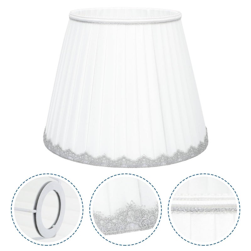 Vintage Fabric Lamp Shade Cover Detachable For Table Desk Bedroom Living Office - Image 4