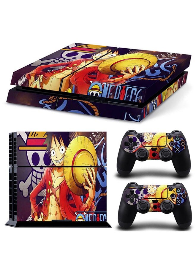 PS4 Console Skin Stickers Cover Set, PS4 Console Edition Cartoon Skin Sticker Full Cover - Image 1