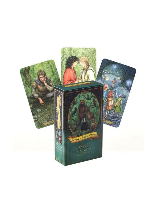 NIBEMINENT Mystic Forest Tarot Card Leisure Entertainment Set - Family Gathering Divination Card - Tarot Card Game Card - Puzzle Card - Image 1