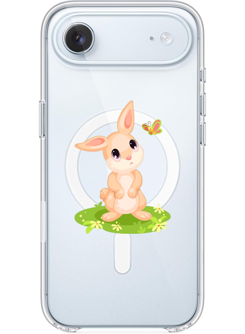 Theodor Magnetic Case for Apple iPhone 17 Air Compatible with MagSafe Wireless Charging, Shockproof Phone Bumper Cover - sad rabbit - Image 1