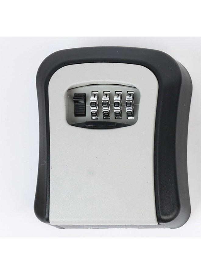 Outdoor Key Storage Box, 4 Digits Metal Safe, Key Safe Storage Lock Box, Outdoor Wall Mounted Organizer - Image 1