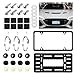VKQTS License Plate Bracket Front Bumper KitStainless Steel Front License Plate Bracket Kit Includes ScrewsTiesNo Drill Fronts Licenses Plates Mount Car Accessories for US Standard - Image 2