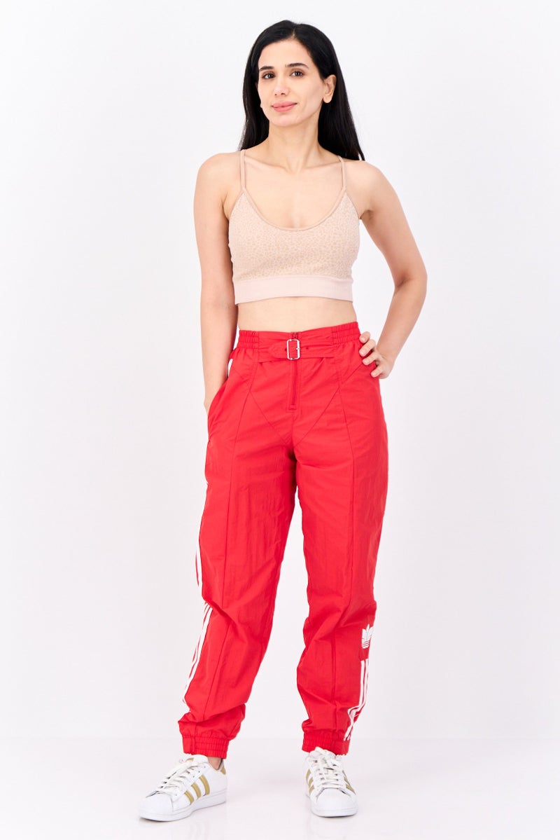 adidas Originals Women Sportswear Fit Outdoor Track Pants, Red  - Image 4