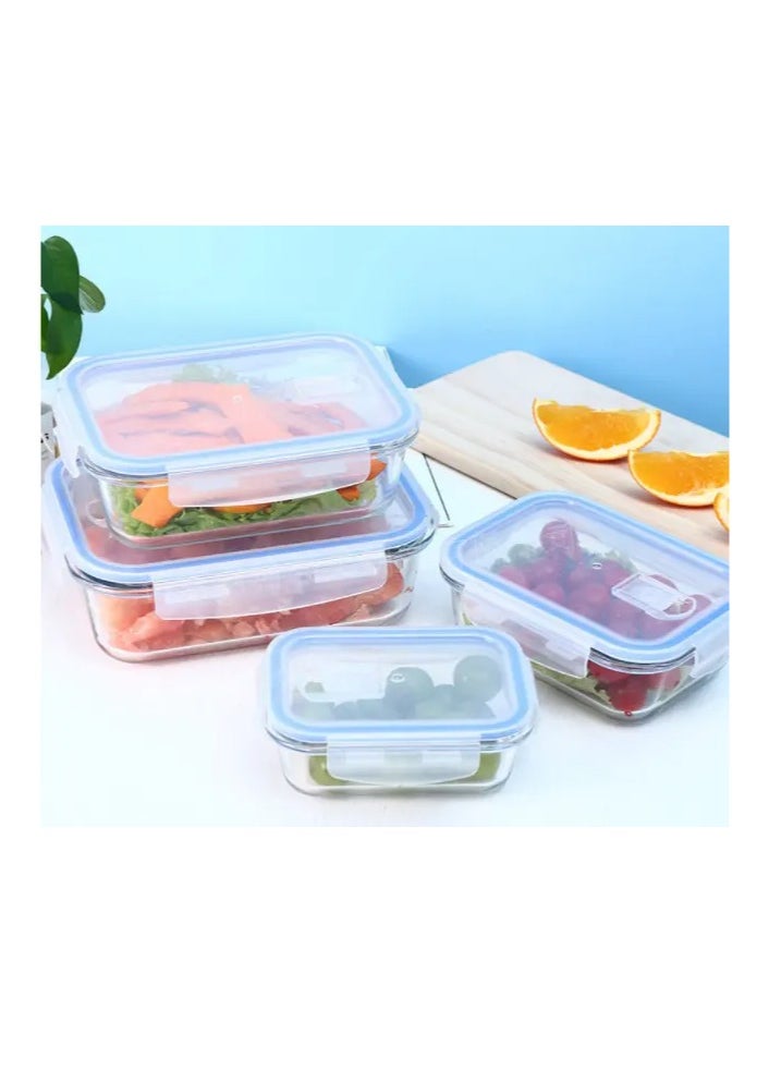 Generic - Microwave Oven Safe Glass Food Container Leakproof Bento Lunch Box Meal Prep Storage Food Container - Image 1