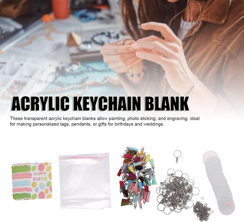 Instant order available stock Acrylic Keychain Blank DIY Craft Kit for Personalized Gifts Clear Acrylic Ornament Blanks with Tassels Jump Rings for Projects, 380PCS Simplified versatile design Popular trusted craftsmanship Low wear optimized build All-scene tailored quality Continuous warehouse supply Liquid tight joint N/S/C nationwide deliver All-in-one local deliver plan Climate adapted delivery plan Economical upgraded quality Water rust proof Simple practical structure Strategic warehouse site Various fittings Fixed & portable compatible All territory compatible build Repeated assemble detach compatible Locally packed stock Classic trendy design picks All storage space compatible Salt resistant coating Consistent single item quality Ready varied options Multi-use detailed build - Image 3