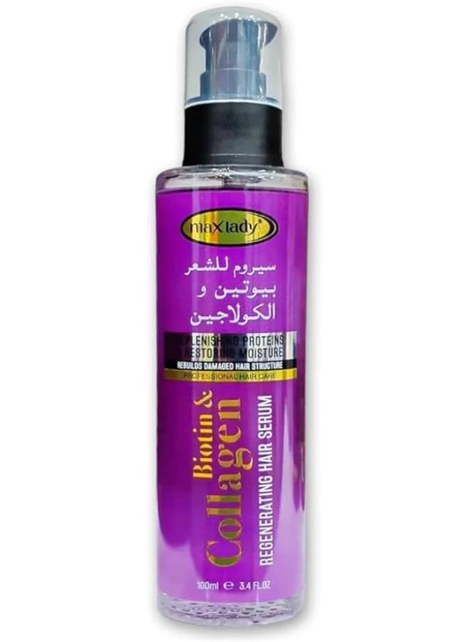 Max Lady Biotin & Collagen Regenrating Serum 100ml - Image 1
