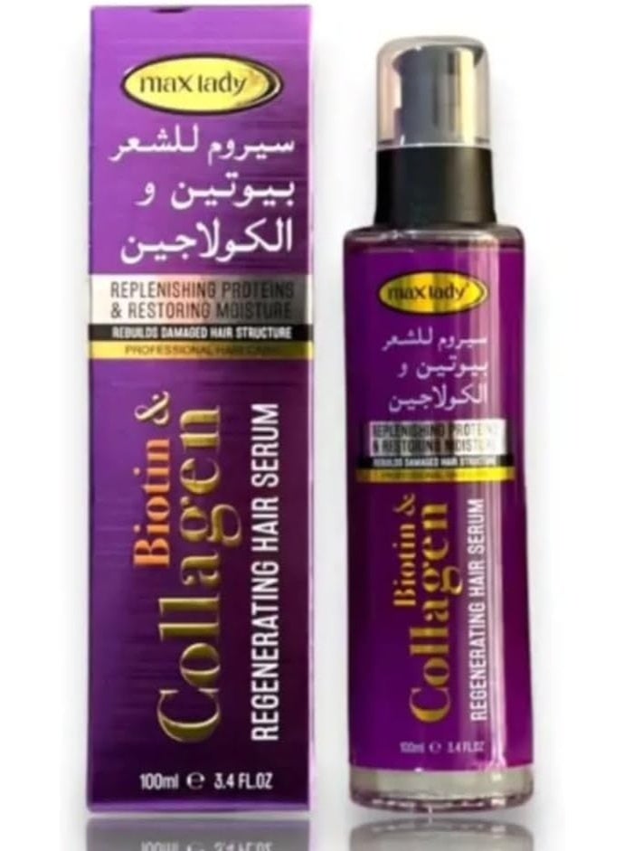 Max Lady Biotin & Collagen Regenrating Serum 100ml - Image 2