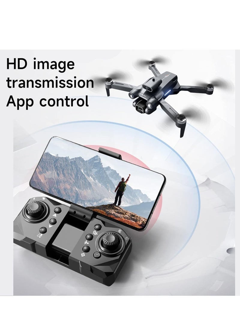 P12 Pro Drone with Dual Camera & FPV Live Streaming – 4K & 1080P HD, 120° Wide-Angle Lens, Gesture & Voice Control, One-Key Takeoff, Foldable & Lightweight, Long Battery Life, Perfect for Beginners