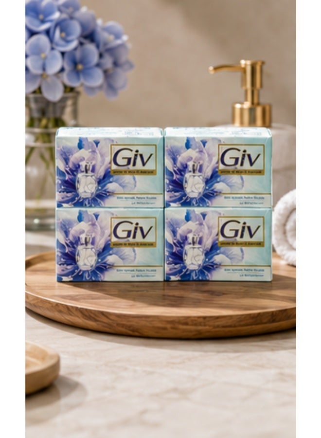 Giv Refreshing Lily Scented Beauty Soap - 4 PC - 72g - Image 2