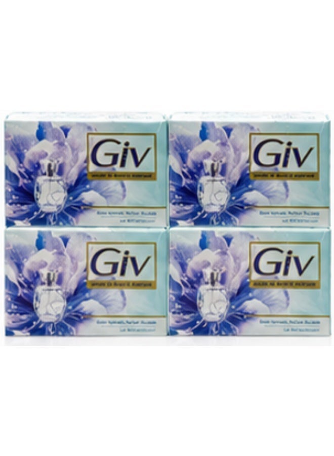 Giv Refreshing Lily Scented Beauty Soap - 4 PC - 72g - Image 1