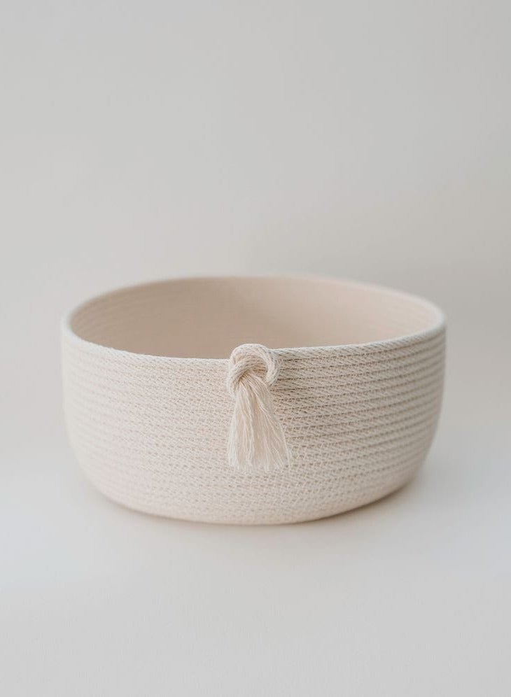 Offwhite Cotton bowl 25 cm 