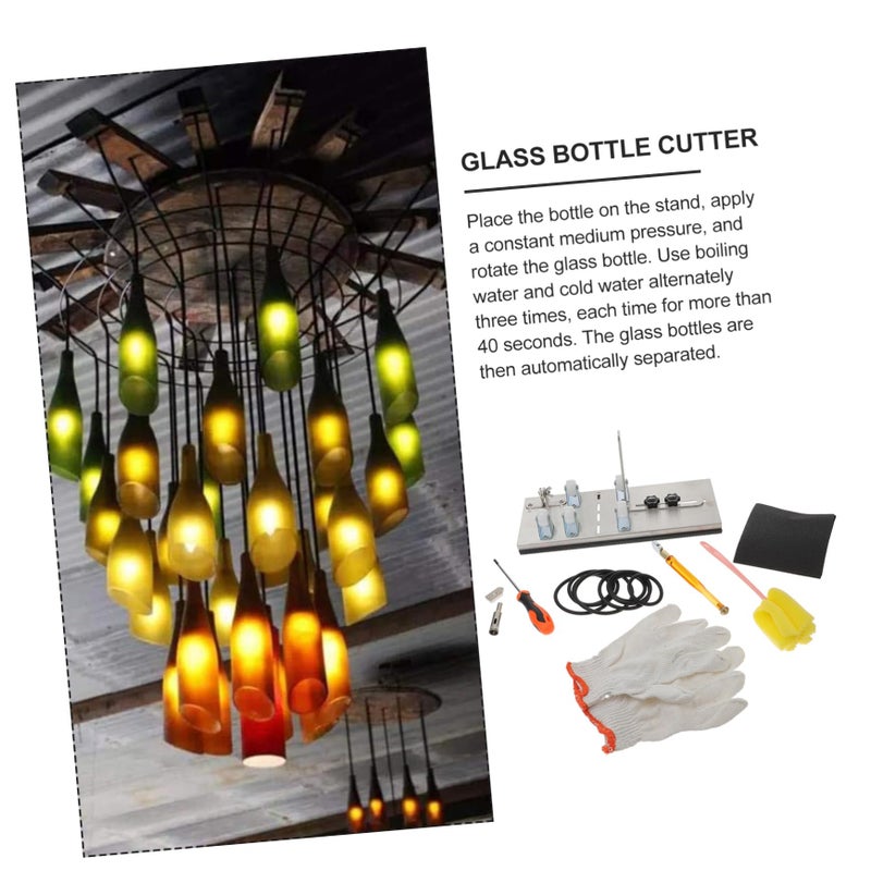 Glass Bottle Cutter Kit For Wine Beer Bottles Crafting Home Decor Sculptures - Image 4